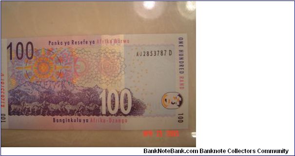 Banknote from South Africa year 2005