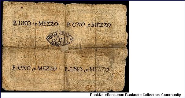 Banknote from Italy year 1798