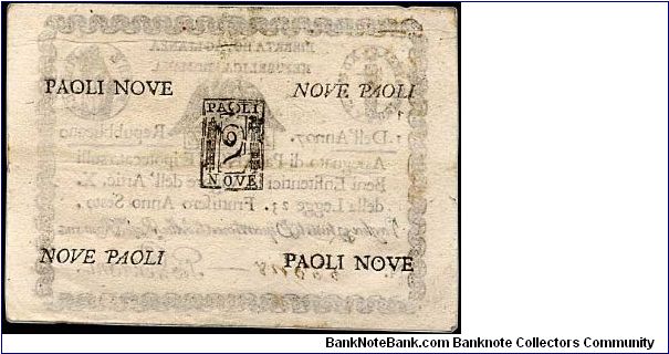 Banknote from Italy year 1798