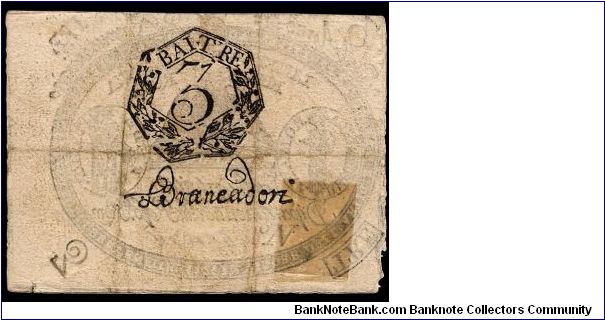 Banknote from Italy year 1798