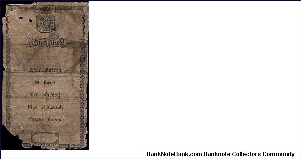 Banknote from Austria year 1806