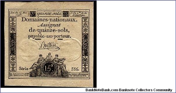 15 Sols. Banknote