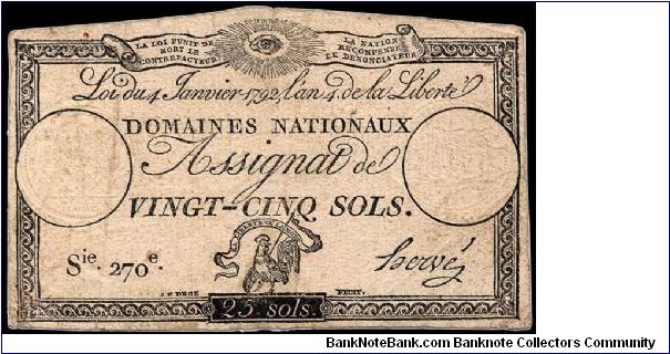 25 Sols.

From the January issue. Banknote