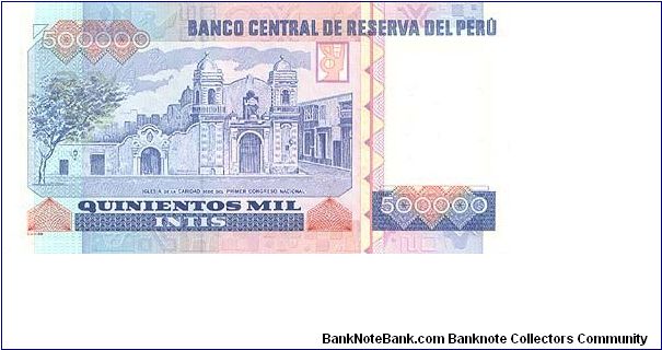 Banknote from Peru year 1988