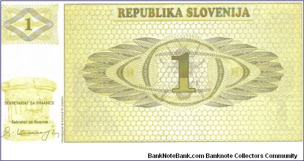 Banknote from Slovenia year 2004