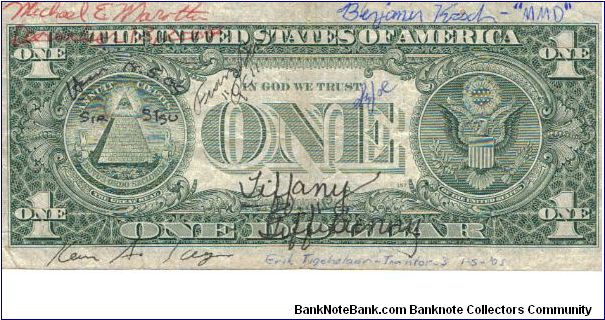 Banknote from USA year 2001