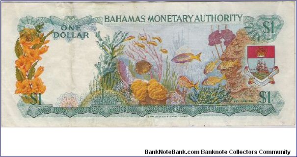 Banknote from Bahamas year 1968