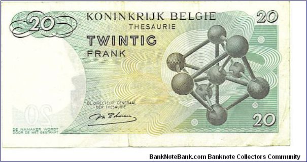 Banknote from Belgium year 1964