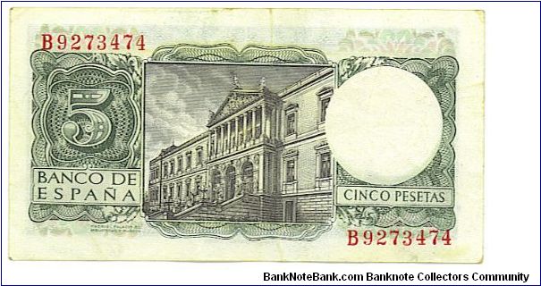 Banknote from Spain year 1954