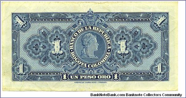 Banknote from Colombia year 1954