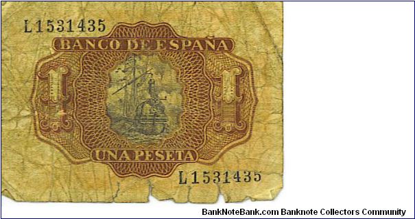 Banknote from Spain year 1953