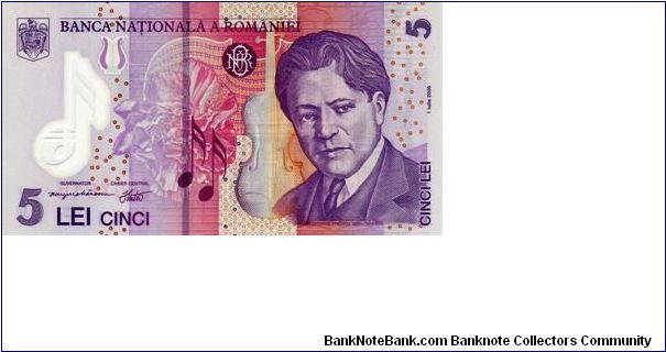 5 Lei RON. Banknote