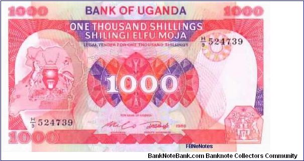 1000 Shillings Banknote