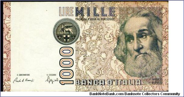 1000 Lire Banknote