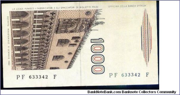 Banknote from Italy year 1982