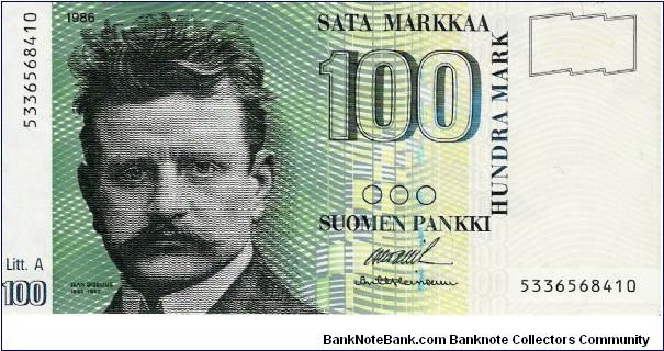 100 Markkaa 1986 Litt.A Banknote