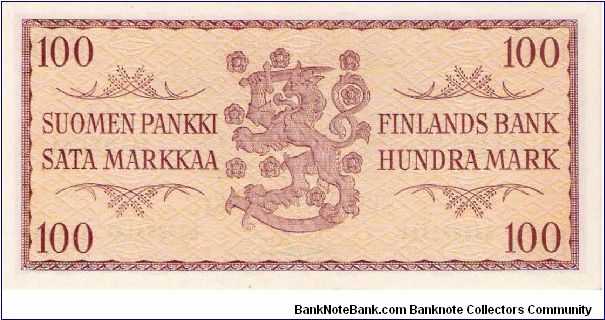 Banknote from Finland year 1957