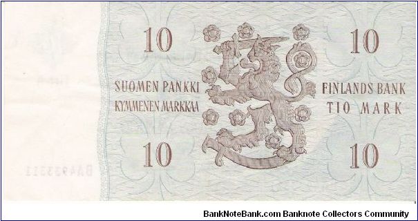 Banknote from Finland year 1963