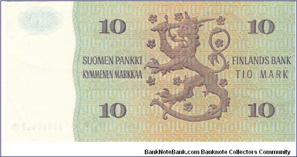 Banknote from Finland year 1980