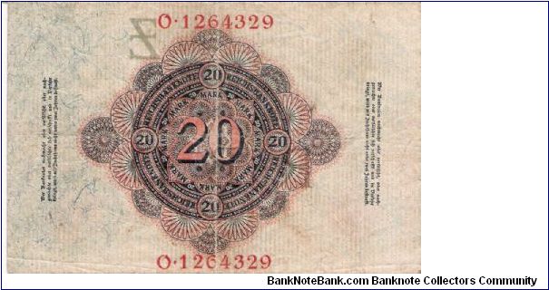 Banknote from Germany year 1914