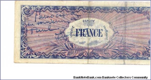 Banknote from France year 1944