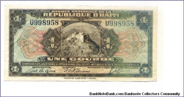 1 Gourde Banknote