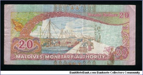 Banknote from Maldives year 2000