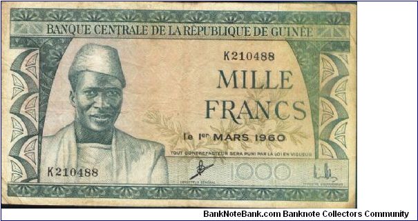 1000 Francs Banknote