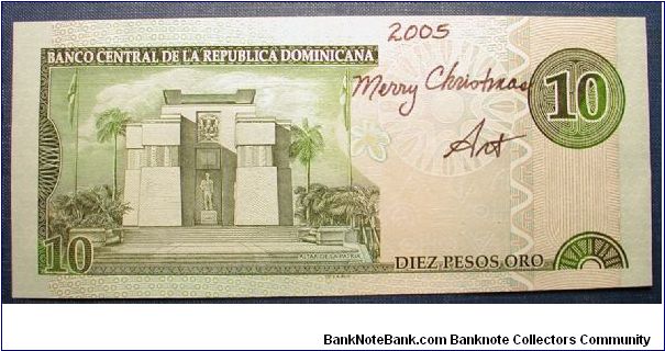 Banknote from Dominican Republic year 2003