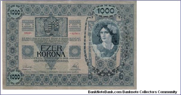 Banknote from Austria year 1902