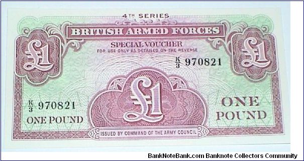 British Armed Forces. 4th Series. 1 Pound Banknote