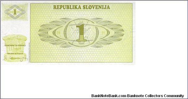 Banknote from Slovenia year 1990