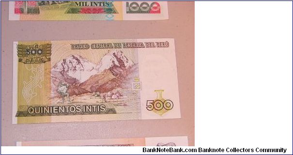 Banknote from Peru year 1987