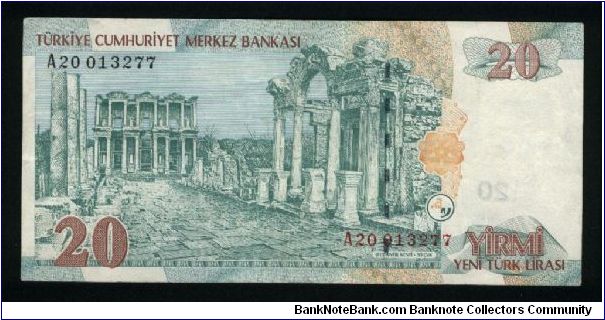 Banknote from Turkey year 2005