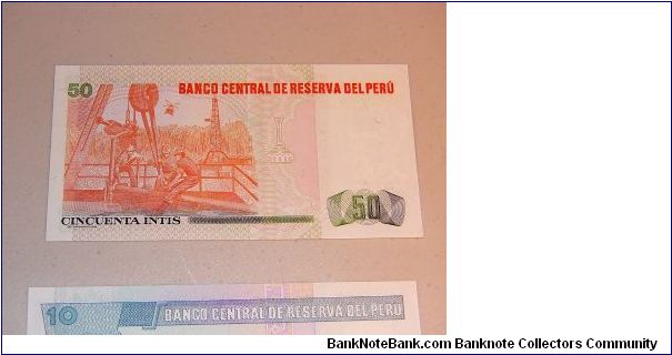 Banknote from Peru year 1987