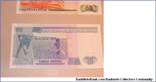 Banknote from Peru year 1987