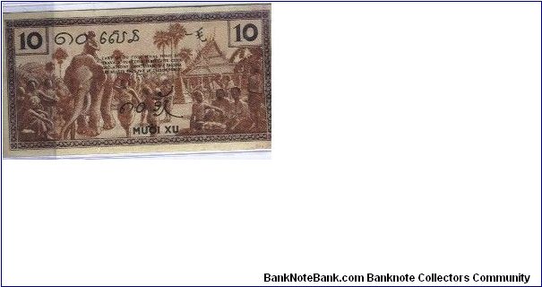 Banknote from Vietnam year 1939