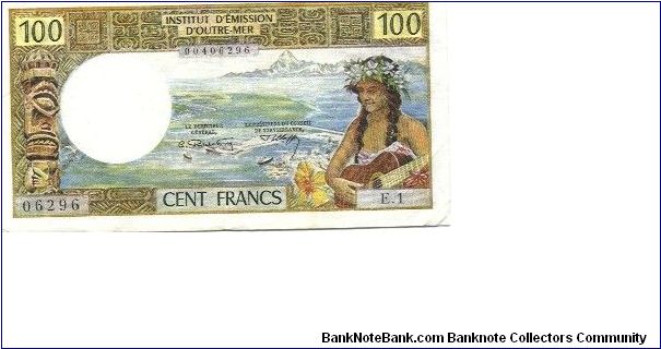 Tahiti 100 Francs Banknote