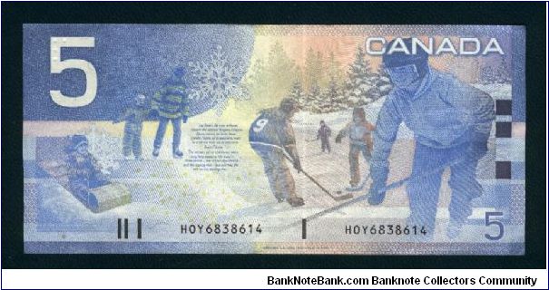 Banknote from Canada year 2002