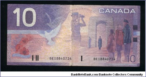 Banknote from Canada year 2001