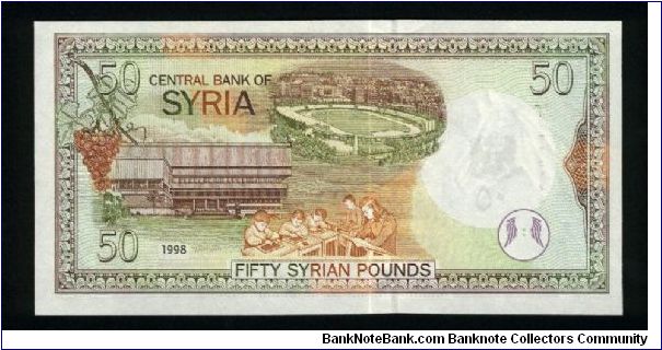 Banknote from Syria year 1998