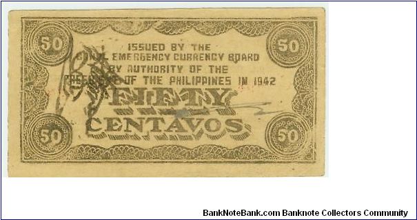 Banknote from Philippines year 1942