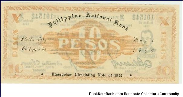 Banknote from Philippines year 1944