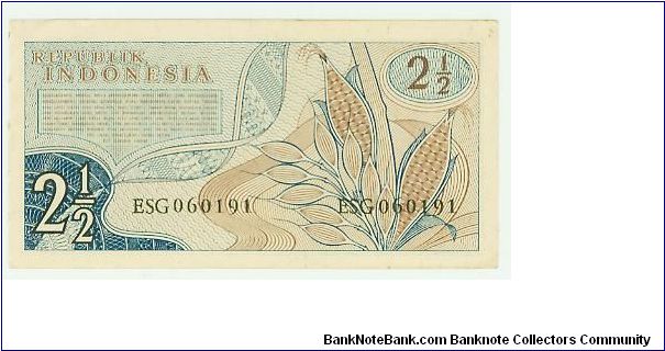 Banknote from Indonesia year 1961