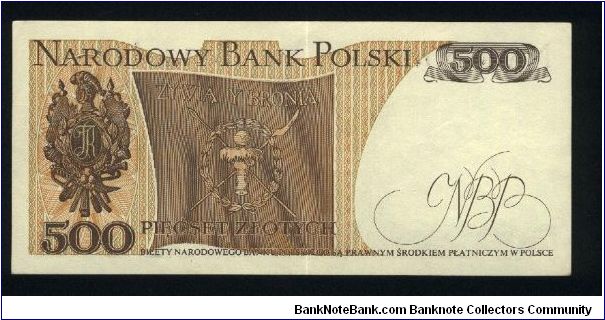 Banknote from Poland year 1982