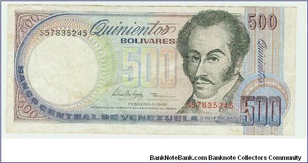 Banknote from Bolivia year 1998