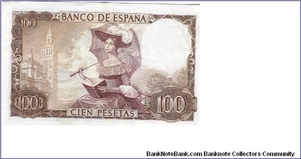 Banknote from Spain year 1965