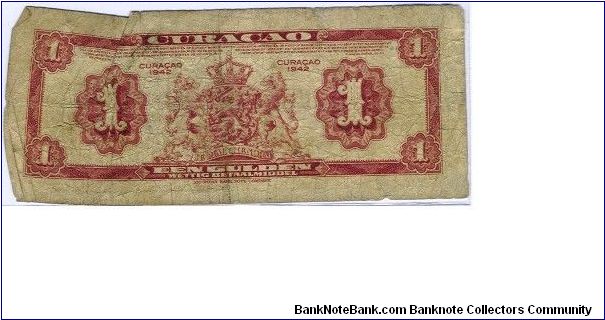 Banknote from Curacao year 1942