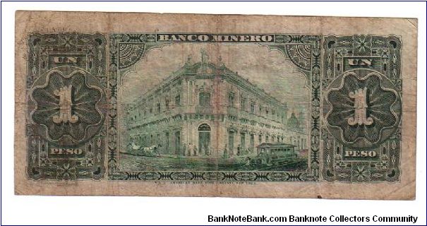 Banknote from Mexico year 1914