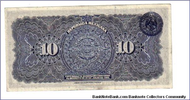 Banknote from Mexico year 1910